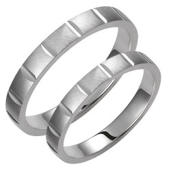 Σετ βέρες από λευκό χρυσό Κ14