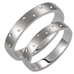 Σετ βέρες από λευκό χρυσό Κ14