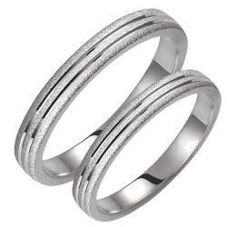 Σετ λευκόχρυσες βέρες Κ14