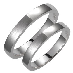 Σετ βέρες από λευκό χρυσό Κ14