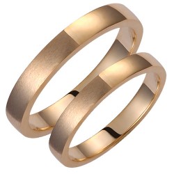 Σετ βέρες από κίτρινο χρυσό 14 καρατίων