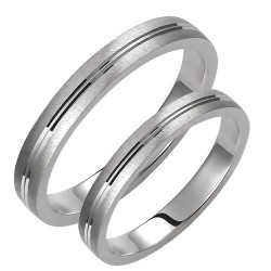 Σετ βέρες από λευκό χρυσό Κ14