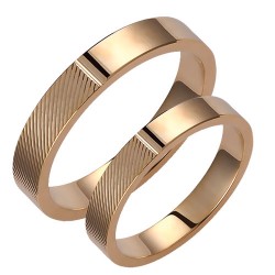 Σετ βέρες από κίτρινο χρυσό Κ14