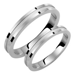 Βέρες απο λευκό χρυσό 14 καρατίων