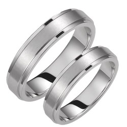 Σετ λευκόχρυσες βέρες Κ14