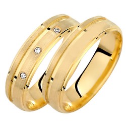 Σετ χρυσές βέρες Κ14