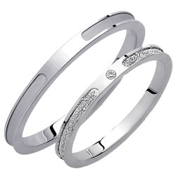 Λευκόχρυσες βέρες Κ14