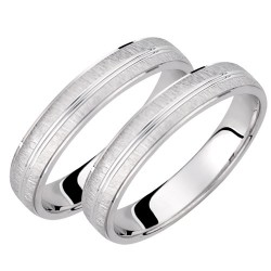 Σετ βέρες από λευκό χρυσό Κ14