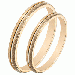 Maschio Femmina σετ χρυσές βέρες Κ14