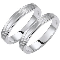 Σετ βέρες από λευκό χρυσό Κ14