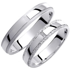 Βέρες από λευκό χρυσό K14