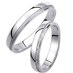 Βέρες από λευκό χρυσό K14