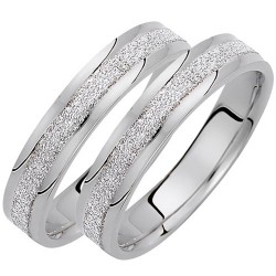 Σετ λευκόχρυσες βέρες Κ14