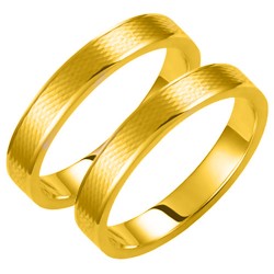 Σετ βέρες από κίτρινο χρυσό 14 καρατίων