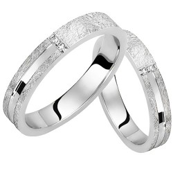 Βέρες από λευκό χρυσό 14 καρατίων