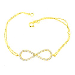 Χρυσό βραχιόλι άπειρο Κ14