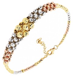 Χρυσό βραχιόλι χειροπέδα Κ14