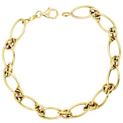 Χρυσό βραχιόλι αλυσίδα Κ14