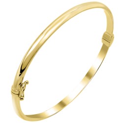 Χρυσό βραχιόλι χειροπέδα Κ14