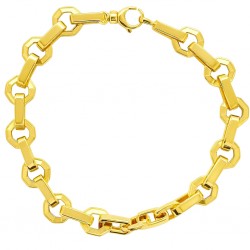 Χρυσό βραχιόλι αλυσίδα Κ14