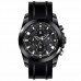 Ανδρικό ρολόι Anell Chronograph Black Rubber Strap