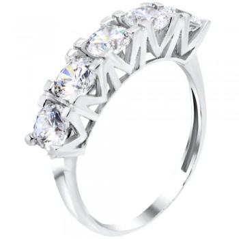 Ασημένιο σειρέ δαχτυλίδι 925 με Swarovski ζιργκόν