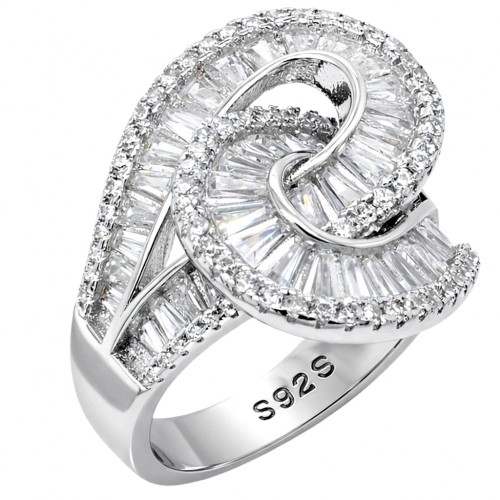 Ασημένιο δαχτυλίδι 925 με ζιργκόν