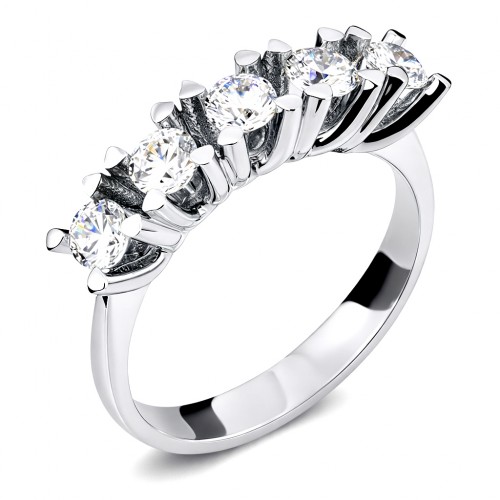Ασημένιο σειρέ δαχτυλίδι 925 με Swarovski ζιργκόν