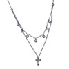 Ασημένιο κολιέ choker 925 με μαύρο επιπλατίνωμα