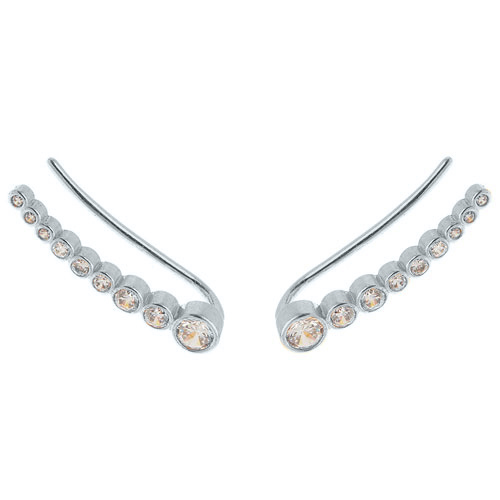 Ασημένια σκουλαρίκια ear cuff 925