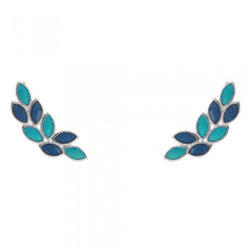 Ασημένια σκουλαρίκια ear cuff 925