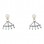 Ασημένια σκουλαρίκια ear jackets 925