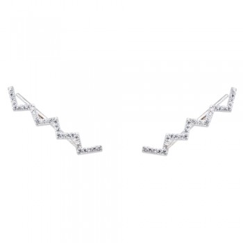 Ασημένια σκουλαρίκια ear cuff 925