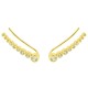 Ασημένια επιχρυσωμένα σκουλαρίκια ear cuff 925