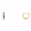 Ασημένια επιχρυσωμένα σκουλαρίκια κρικάκια rainbow 925