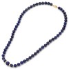 Κολιέ με lapis lazuli και χρυσό κούμπωμα Κ14