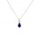 Λευκόχρυσο κολιέ σταγόνα Κ14 με ζιργκόν