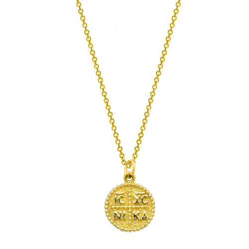Χρυσό κωνσταντινάτο κολιέ Κ14