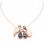 Κολιέ οικογένεια από ροζ χρυσό Κ14
