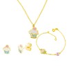 Χρυσό παιδικό mini set Κ14