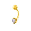 Χρυσό σκουλαρίκι piercing Κ14