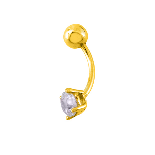 Χρυσό σκουλαρίκι piercing Κ14