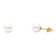 Χρυσά σκουλαρίκια Κ14 με μαργαριτάρια