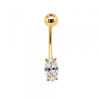Χρυσό σκουλαρίκι piercing Κ14