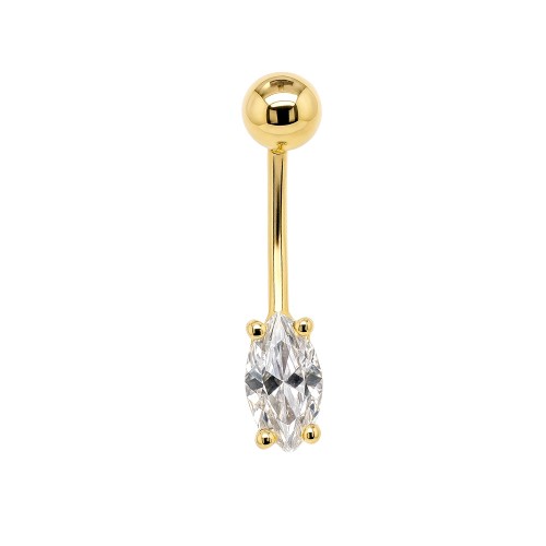 Χρυσό σκουλαρίκι piercing Κ14