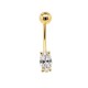 Χρυσό σκουλαρίκι piercing Κ14