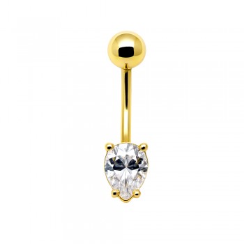 Χρυσό σκουλαρίκι piercing Κ14