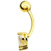 Χρυσό σκουλαρίκι piercing K14