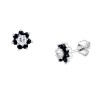 Λευκόχρυσα σκουλαρίκια Κ14 με ζιργκόν