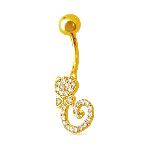 Χρυσό σκουλαρίκι piercing Κ14
